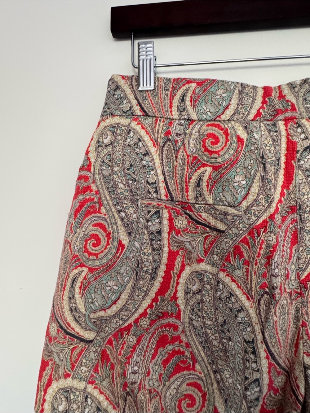 Zara Paisley Print Shorts – Size M - Picture 4 of 6